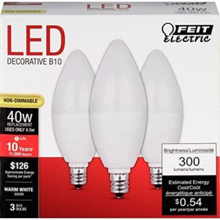 FEIT ELECTRIC Bulb Led Deco Chandlier 40W Eq CTF40/10KLED/3